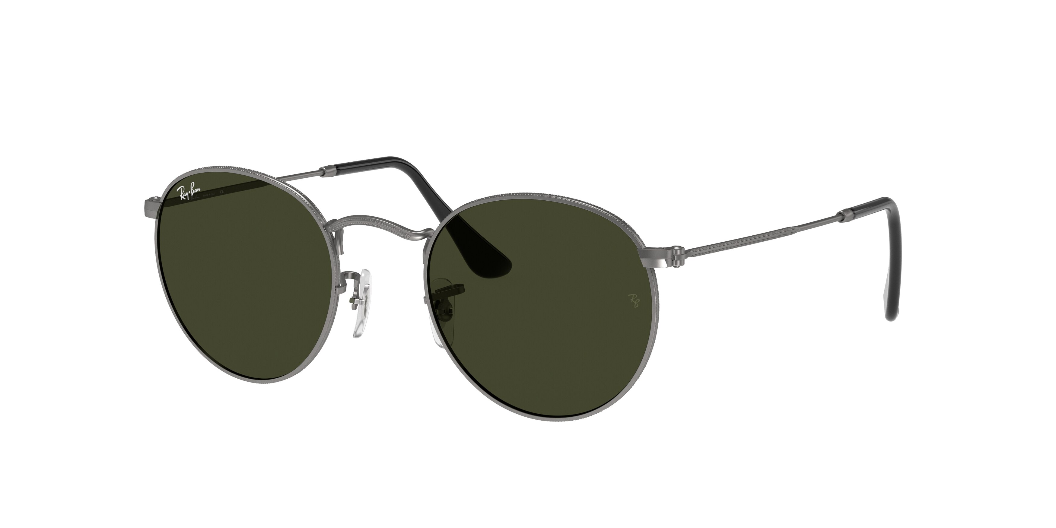 Ray - Ban Unisex RB3447 PyöReä Metalli 029 Aurinkolasit Metalli Harmaa G15 Liikenneympyrä Normaali-image